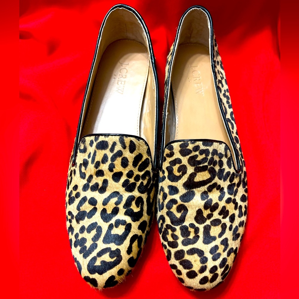 J. Crew leopard print flats